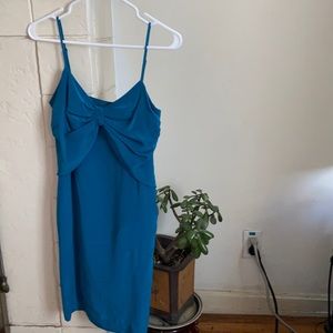 Club Monaco Payton Dress - Atlantic Blue, size 0 ,100% silk, NWT